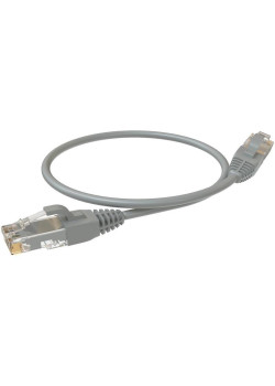 Патч-корд Sysmatrix PC 4545.5EU26.03LSZHGY U/UTP RJ-45 вил.-вилка RJ-45 кат.5E 0.3м серый LSZH