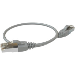 Патч-корд Sysmatrix PC 4545.5ES26.03LSZHGY F/UTP RJ-45 вил.-вилка RJ-45 кат.5E 0.3м серый LSZH