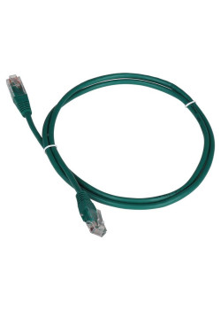 Патч-корд Lanmaster TWT-45-45-1.0-GN UTP RJ-45 вил.-вилка RJ-45 кат.5E 1м зеленый ПВХ (уп.:1шт)
