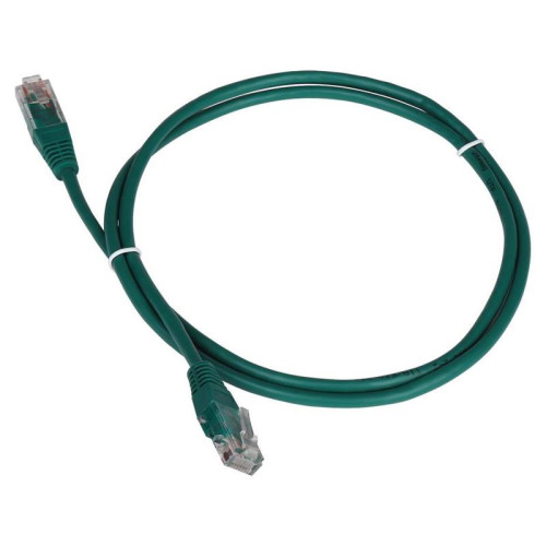 Патч-корд Lanmaster TWT-45-45-1.0-GN UTP RJ-45 вил.-вилка RJ-45 кат.5E 1м зеленый ПВХ (уп.:1шт)