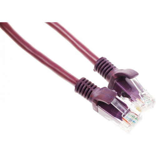 Патч-корд Premier PP12-0.25M/V 1000Гбит/с UTP 4 пары cat.5E CCA molded 0.25м фиолетовый RJ-45 (m)-RJ-45 (m)