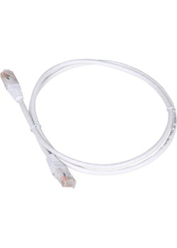 Патч-корд Lanmaster TWT-45-45-1.5-WH UTP RJ-45 вил.-вилка RJ-45 кат.5E 1.5м белый ПВХ
