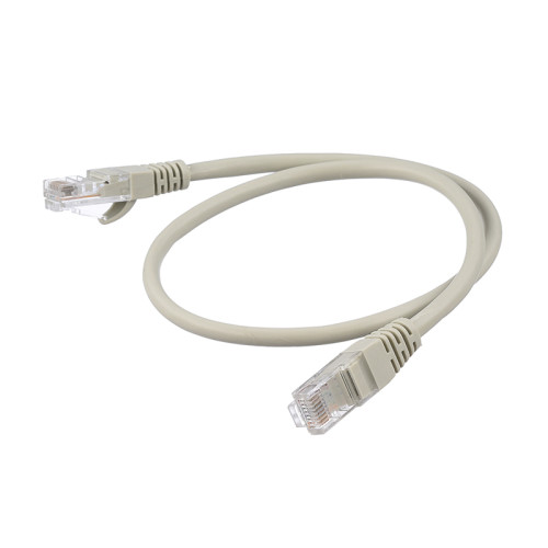 Патч-корд GoPower RJ-45 (m)-RJ-45 (m) 0.5м кат.5е ПВХ 26AWG CCA серый в пакете (1/250)