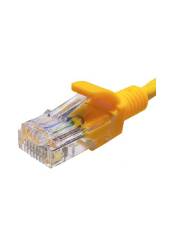 Патч-корд Suprlan 10-0162 UTP RJ-45 вил.-вилка RJ-45 кат.5E 1м желтый LSZH 26AWG