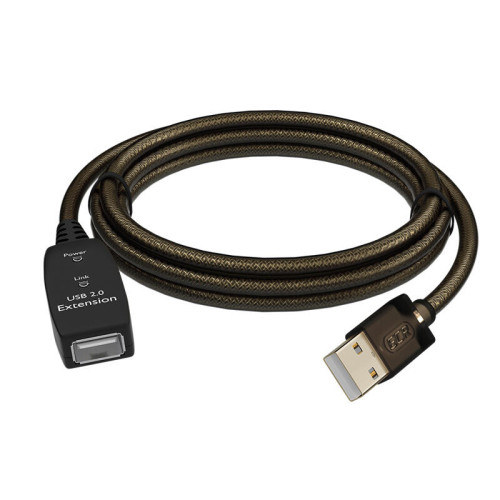 GCR Удлинитель активный 7.5m USB 2.0, AM/AF, GOLD, черно-прозрачный, с усилителем сигнала, разъём для доп.питания, 28/24 AWG, GCR-53805 GCR Удлинитель активный 7.5m USB 2.0, AM/AF, GOLD, черно-прозрачный, с усилителем сигнала, разъём для доп.питания, 28/24 AWG, GCR-53805