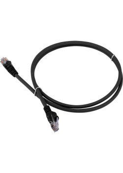 Патч-корд Lanmaster LAN-PC45/U6-3.0-BK UTP вилка RJ-45-вилка RJ-45 кат.6 3м чёрный LSZH (уп.:1шт)