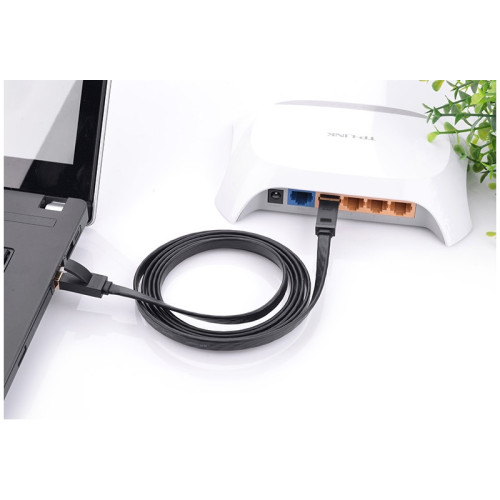 Greenconnect Патч-корд PROF плоский прямой 0.25m, UTP медь кат.6, черный, позолоченные контакты, 30 AWG, GCR-LNC616-0.25m, ethernet high speed 10 Гбит/с, RJ45, T568B Greenconnect Патч-корд PROF плоский прямой 0.25m, UTP медь кат.6, черный, позолоченные контакты, 30 AWG, GCR-LNC616-0.25m, ethernet high speed 10 Гбит/с, RJ45, T568B