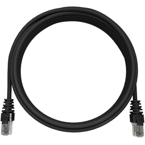 Патч-корд NTSS NTSS-PC-UTP-RJ45-5e-10.0-LSZH-BL NTSS-PC-UTP-RJ45-5E-10.0-LSZH UTP RJ-45 вил.-вилка RJ-45 кат.5E 10м черный LSZH (уп.:1шт) 26AWG