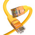 GCR Патч-корд прямой 1.5m LSZH UTP кат.6, желтый, 24 AWG, литой без фиксатора, ethernet high speed, RJ45, T568B, GCR-52788