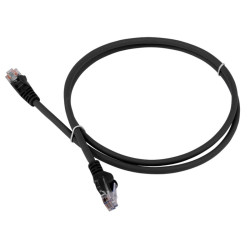 Патч-корд Lanmaster LAN-PC45/U5E-3.0-BK UTP вилка RJ-45-вилка RJ-45 кат.5е 3м чёрный LSZH (уп.:1шт)