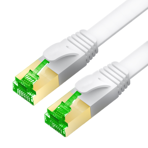 GCR PRO Патч-корд  LSZH PROF кат.8 ethernet  50.0m S/FTP, RJ45, медь, 40 Гбит/с, 26 AWG, белый, литой, экранированные коннекторы 24K GOLD, T568B, GCR-56801