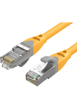 Патч-корд Vention прямой SFTP cat.6A, RJ45 - 1м. Серый