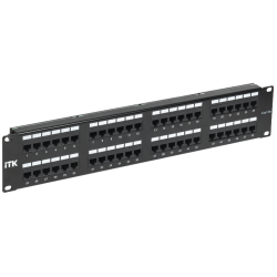 2U патч-панель кат.5Е UTP, 48 портов (IDC Dual)