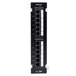 Патч/ Патч-панель настенная TERACOM PRO Cat.5E неэкранированная UTP 12 портов RJ-45 Dual IDC