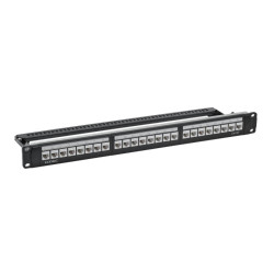Патч/ Патч-панель 19'',1U,CAT5E, 24 модуля RJ45, неэкранир ованная