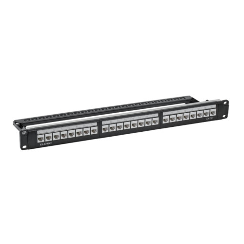 Патч/ Патч-панель 19'',1U,CAT5E, 24 модуля RJ45, неэкранир ованная