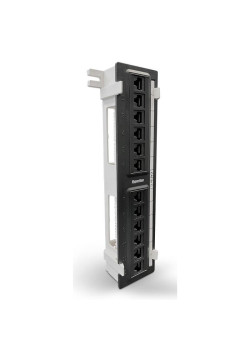 Патч-панель Hyperline PPW-12-8P8C-C5E 12xRJ45 кат.5e UTP