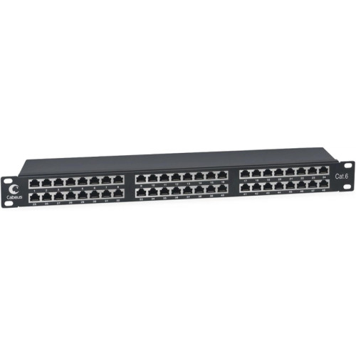 Патч-панель Cabeus PLHD-48-CAT.6-SH-DUAL IDC-1U 19