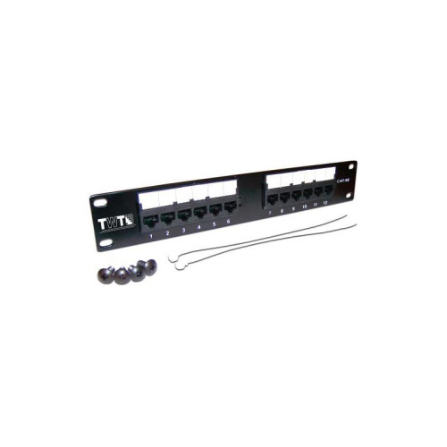 Патч-панель Lanmaster TWT-PP12UTP-10 1U 12x кат.5e UTP