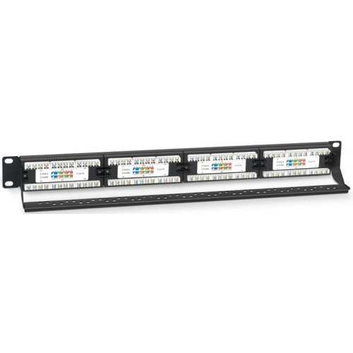Патч-панель Cabeus PL-24-CAT.5E-DUAL 19 Патч-панель Cabeus PL-24-CAT.5E-DUAL 19