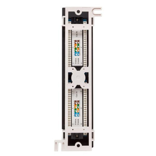 Патч/ Патч-панель настенная TERACOM PRO Cat.5E неэкранированная UTP 12 портов RJ-45 Dual IDC