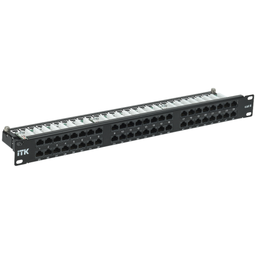 1U патч-панель кат. 6 UTP 48 пт. Dual IDC выс. плотн.