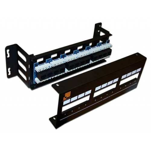 Патч-панель Lanmaster LAN-PPF12U5E/W 19