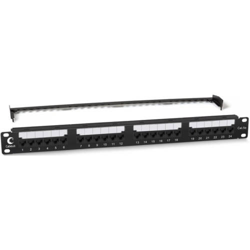 Патч-панель Cabeus PL2-24-CAT.5E-DUAL 19 Патч-панель Cabeus PL2-24-CAT.5E-DUAL 19