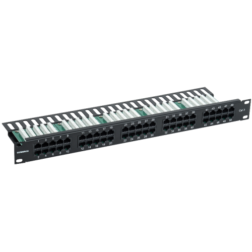 Патч-панель телеф. 1U кат. 3 RJ45 50 порт. (Krone) GENERICA