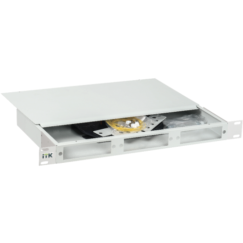 Кросс оптический 1U укомпл. 12 LC duplex (OS2) черн.