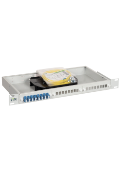1U кросс укомплектованный: SC (Simplex) 24шт;  (OS2)