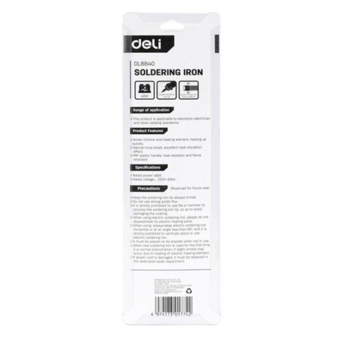 Паяльник Deli DL8830 (30 Вт) Паяльник Deli DL8830 (30 Вт)