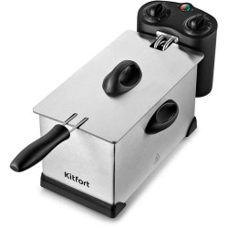 Фритюрница Kitfort КТ-4052 2000Вт серебристый/черный
