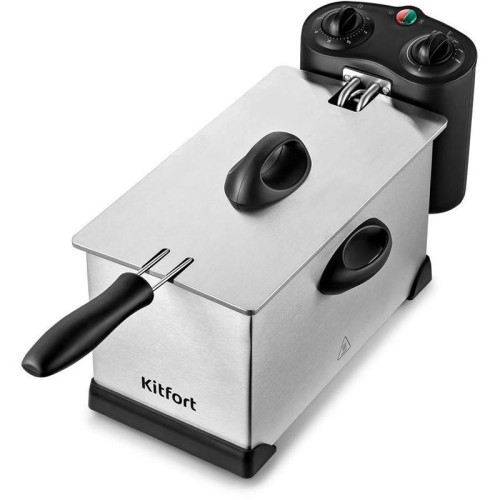 Фритюрница Kitfort КТ-4052 2000Вт серебристый/черный