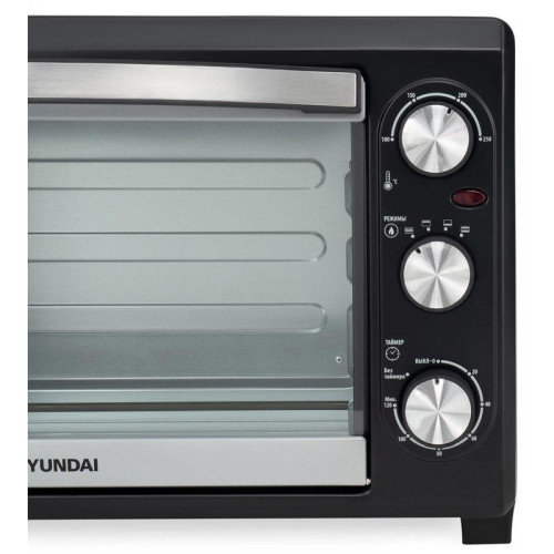 Мини-печь Hyundai MIO-HY073 26л. 1500Вт серебристый/черный