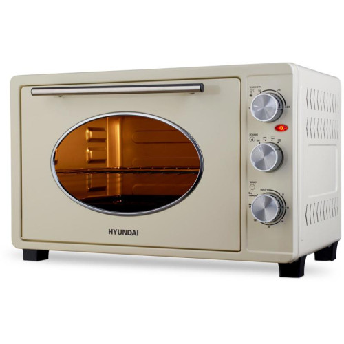 Мини-печь Hyundai MIO-HY084 33л. 1500Вт бежевый/хром