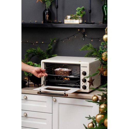 Мини-печь Starwind SMO2026 36л. 1300Вт бежевый