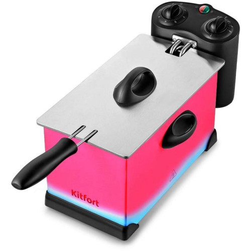 Фритюрница Kitfort КТ-4052 2000Вт серебристый/черный