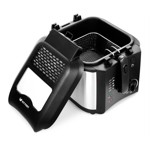 Фритюрница Kitfort КТ-2024 1600Вт черный/серебристый