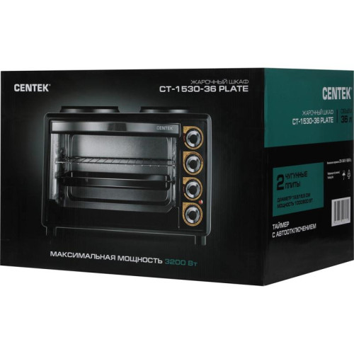 Мини-печь Centek CT-1530-36 36л. 1600Вт черный