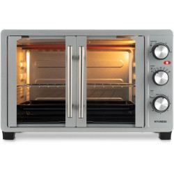 Мини-печь Hyundai MIO-HY077 30л. 1500Вт серебристый