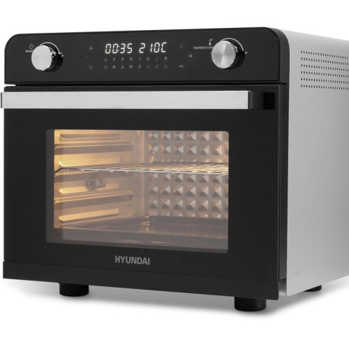 Мини-печь Hyundai MIO-HY087 36л. 1700Вт серебристый/черный