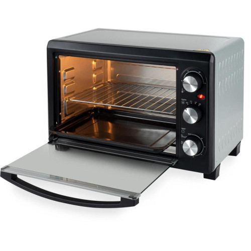 Мини-печь Hyundai MIO-HY073 26л. 1500Вт серебристый/черный