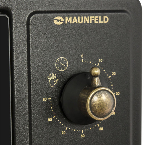Мини-печь MAUNFELD/ Электрическая мини-печь, ширина 60 см, механическое управление, 45 л,конвекция, таймер, гриль, подсветка, 50-300 градусов, 7 режимов, цвет черный+стекло,фурнитура бронза Мини-печь MAUNFELD/ Электрическая мини-печь, ширина 60 см, механическое управление, 45 л,конвекция, таймер, гриль, подсветка, 50-300 градусов, 7 режимов, цвет черный+стекло,фурнитура бронза