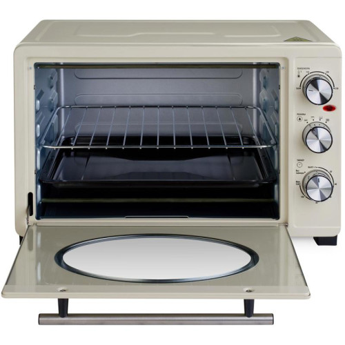 Мини-печь Hyundai MIO-HY084 33л. 1500Вт бежевый/хром