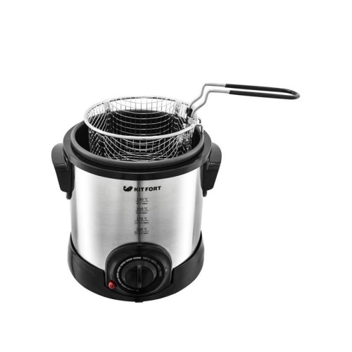 Фритюрница Kitfort КТ-2011 1200Вт серебристый/черный
