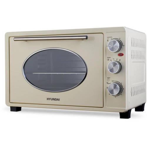 Мини-печь Hyundai MIO-HY084 33л. 1500Вт бежевый/хром