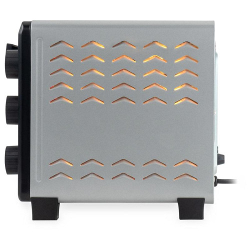 Мини-печь Hyundai MIO-HY072 23л. 1500Вт серебристый/черный