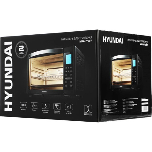 Мини-печь Hyundai MIO-HY097 35л. 1600Вт черный
