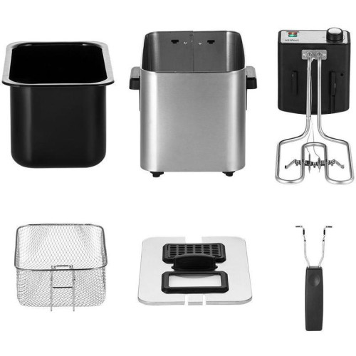 Фритюрница Kitfort КТ-4053 2000Вт серебристый/черный